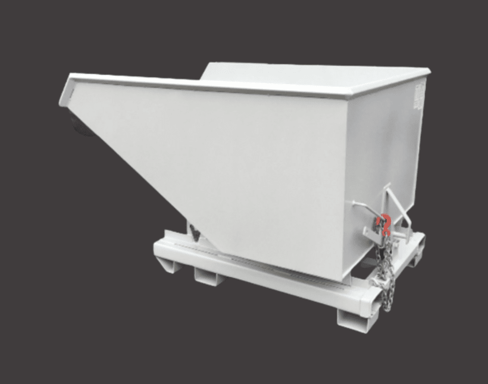 1250L ECO Tipping Skip Goosewing Grey